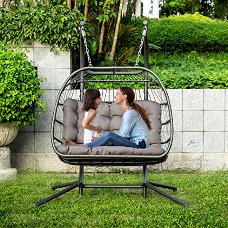 hanging chair with stand