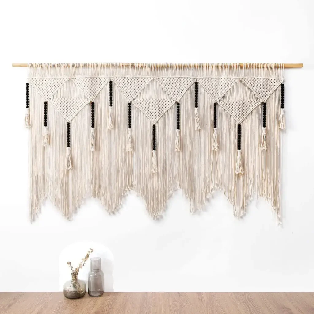 macrame hanging on the wall