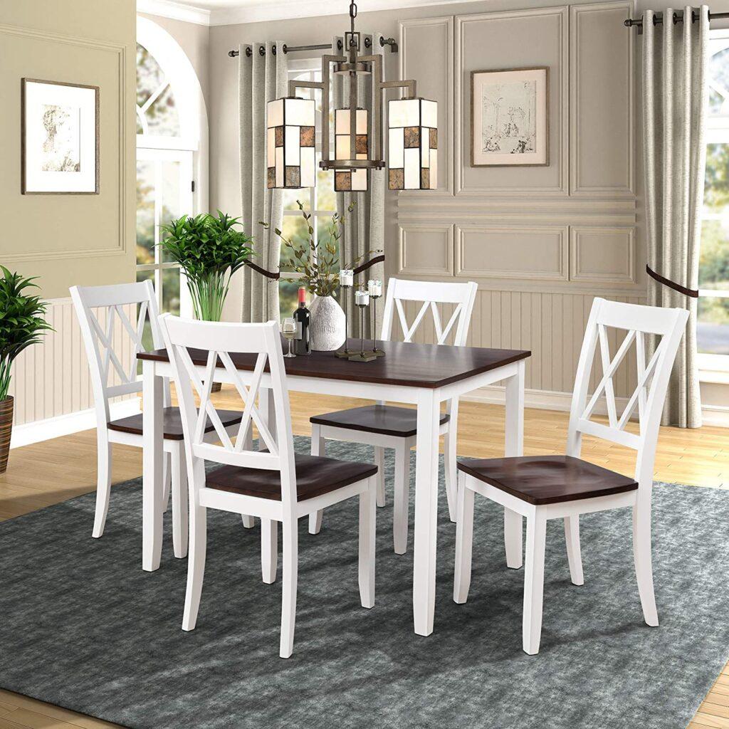 small rectangular minimalist dining table