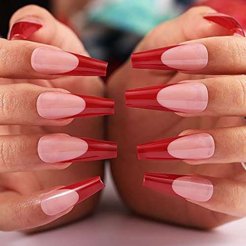 Red Acrylic nails