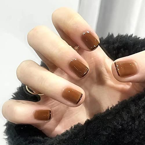 Cute brown nails for fall