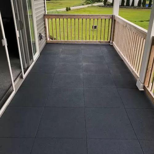 rubber tiles for patio floor