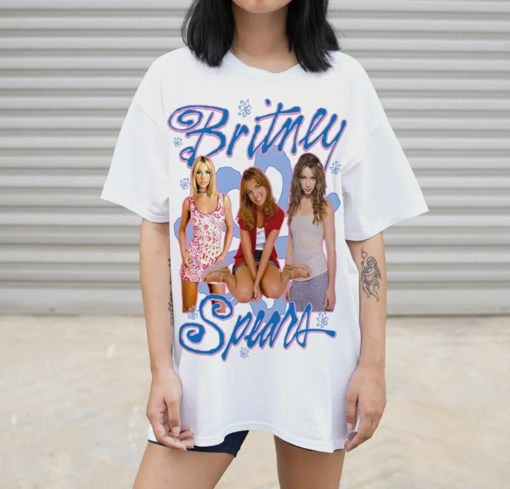 Britney Spears_90s oversized t shirt ideas