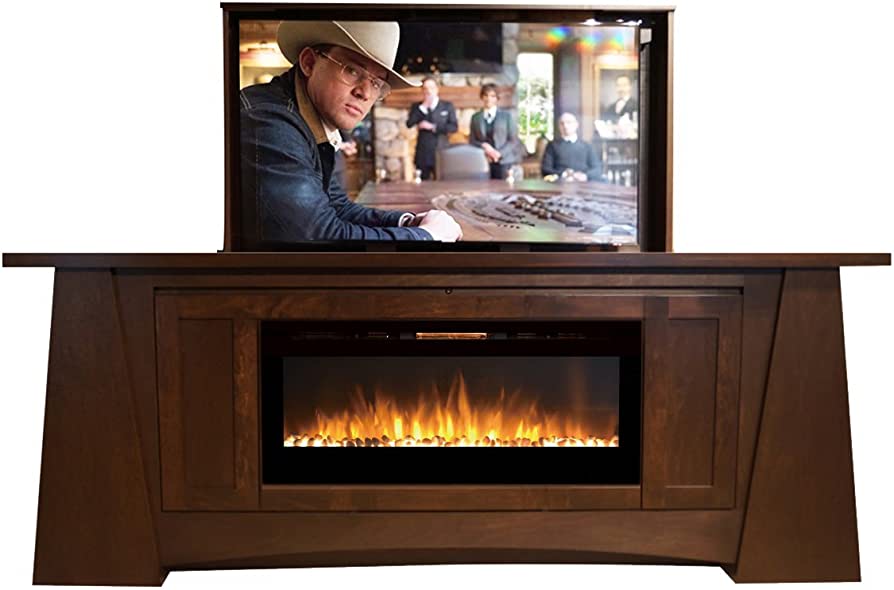 Electric Fireplace With Hidden TV
