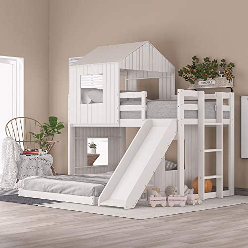 Farmhouse loft bed with kids