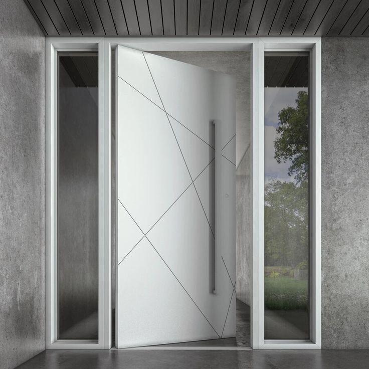 Pivot door for a bathroom
