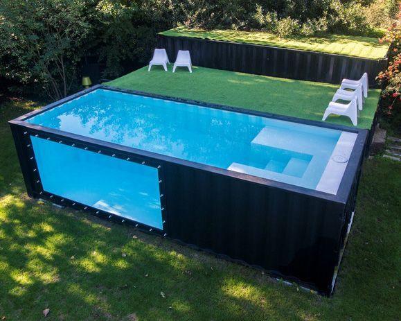 a beautiful container swimming pool