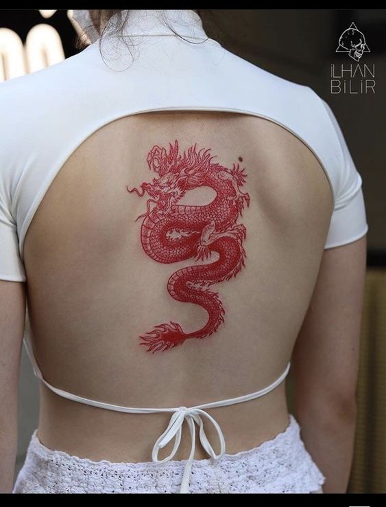 Lower Back Dragon Tattoos