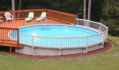 Pool with elevated deck