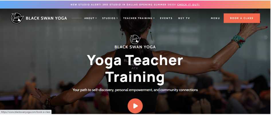 Black Swan Yoga Teacher Training Program