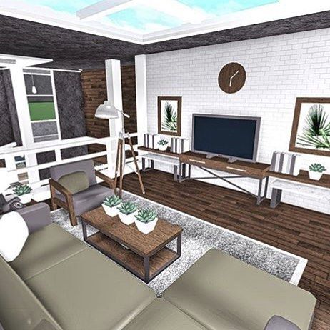 Scandinavian Style for Bloxburg Living Room